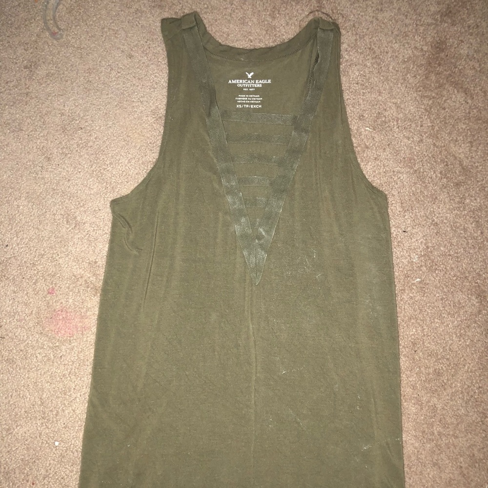 Green American eagle tank top